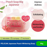 Pelican Japan Peach Butt Soap - Hip Care Scented Exfoliating Whitening Hip Care Soap Anti-Melanin 80g